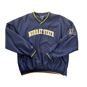 Vtg Murray State Ravers V neck Windbreaker Pullover CS Crable Sportswear Sz XL